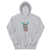 Black Girls Need Love - Unisex Hoodie - Text - Available in Various Colors