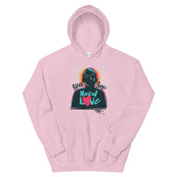 Black Boys Need Love - Unisex Hoodie - Image - White, Baby Blue and Pink