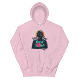 Black Boys Need Love - Unisex Hoodie - Image - White, Baby Blue and Pink